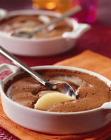 Dessert recipe: Chocolate mousse with pears