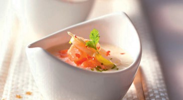 Gourmet recipe: Endive cream with salmon and ginger