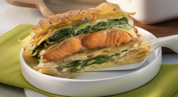 Easy recipe: Salmon and spinach lasagna